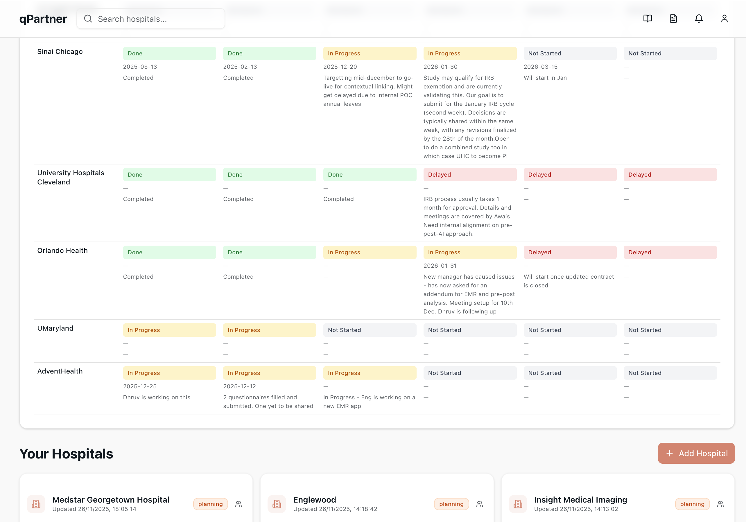 Welcome to qPartner Portal screenshot